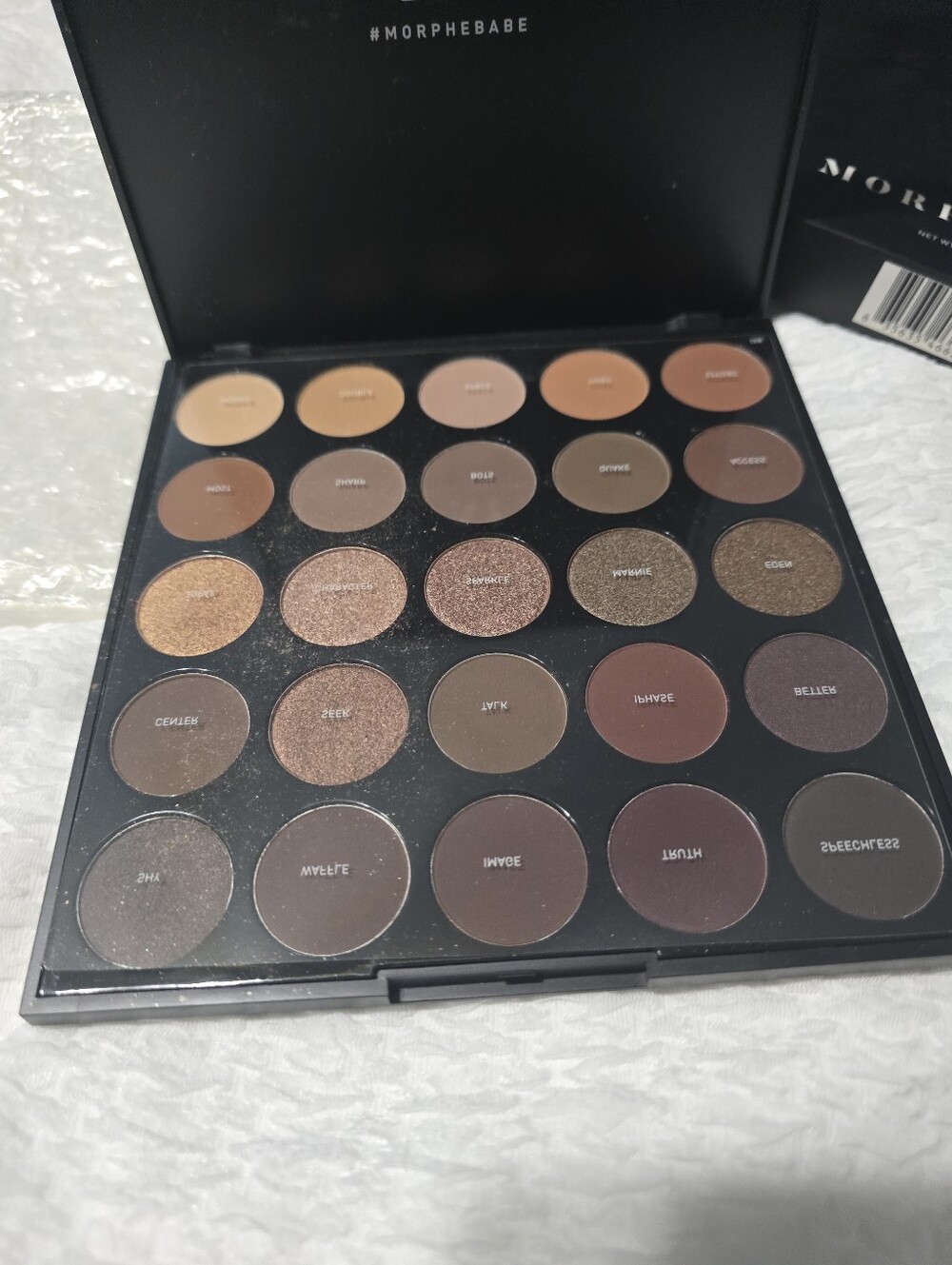 Morphe 25B Bronzed Mocha Eyeshadow Palette - Black & Red Accents - Picture 4 of 5